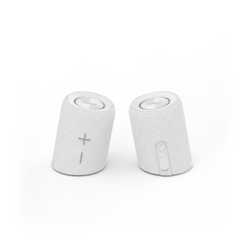 hama Bluetooth Lautsprecher Twin 2.0, teilbar, IPX7, 20 W, Weiß