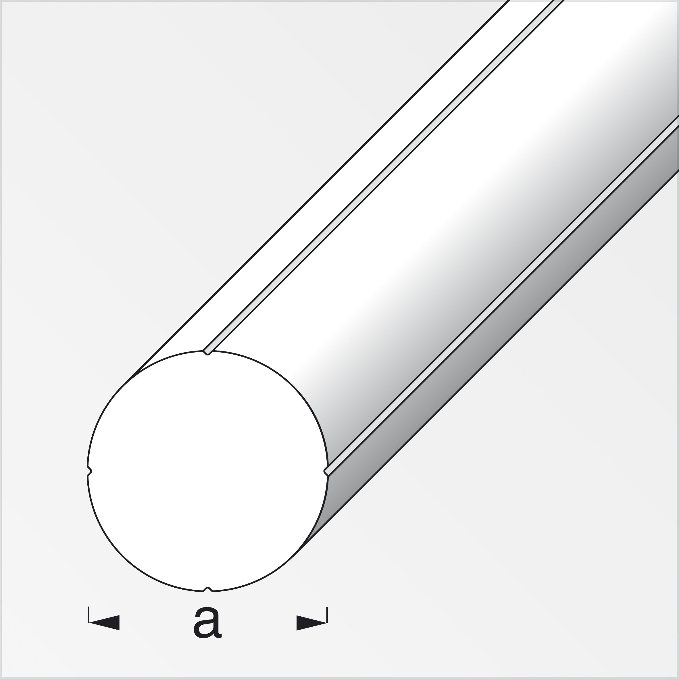combitech® Rundstange Kunststoff, Weiß 1 m, 7,5 mm