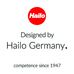 Hailo Alu-Doppelstufen-Trittleiter D60, 2×2 Stufen - max. Arbeitshöhe 2,40 m