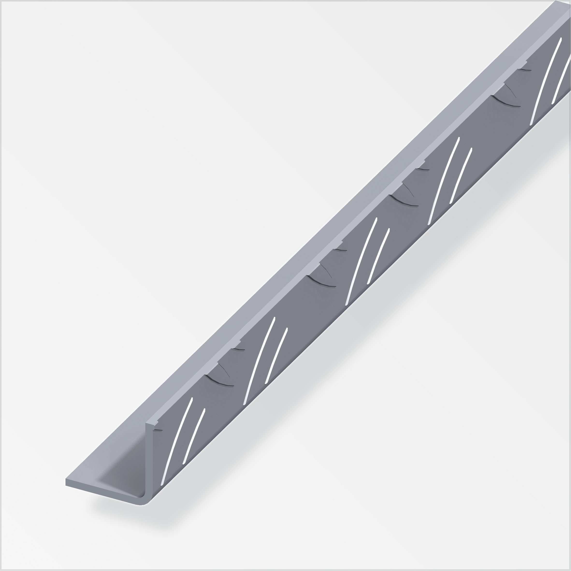 combitech® Riffelblech-Winkel gleichschenklig, Alu blank 1 m, 35,5 × 35,5 mm
