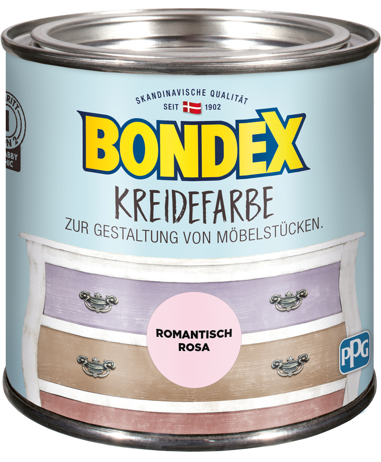 Bondex Kreidefarbe Romantisch Rosa 0,5l