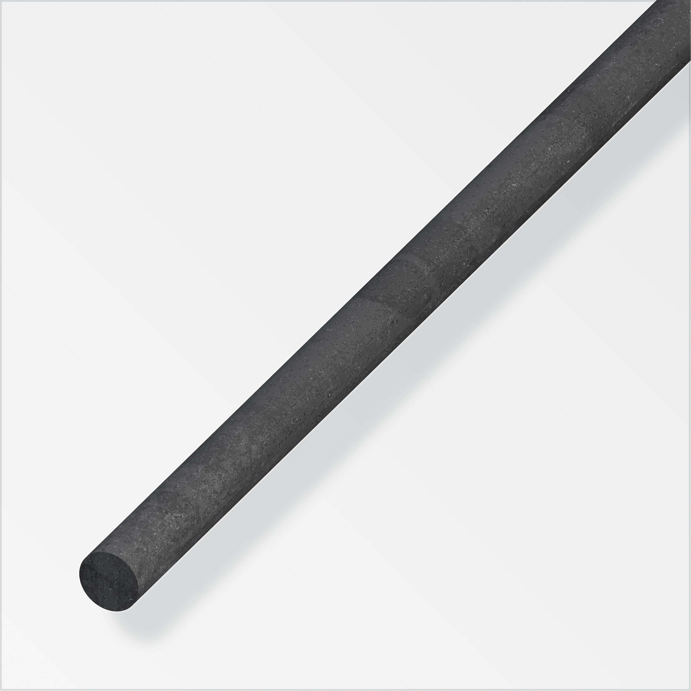 alfer® Rundstange Stahl warmgewalzt, Stahlgrau 1 m, 10 mm