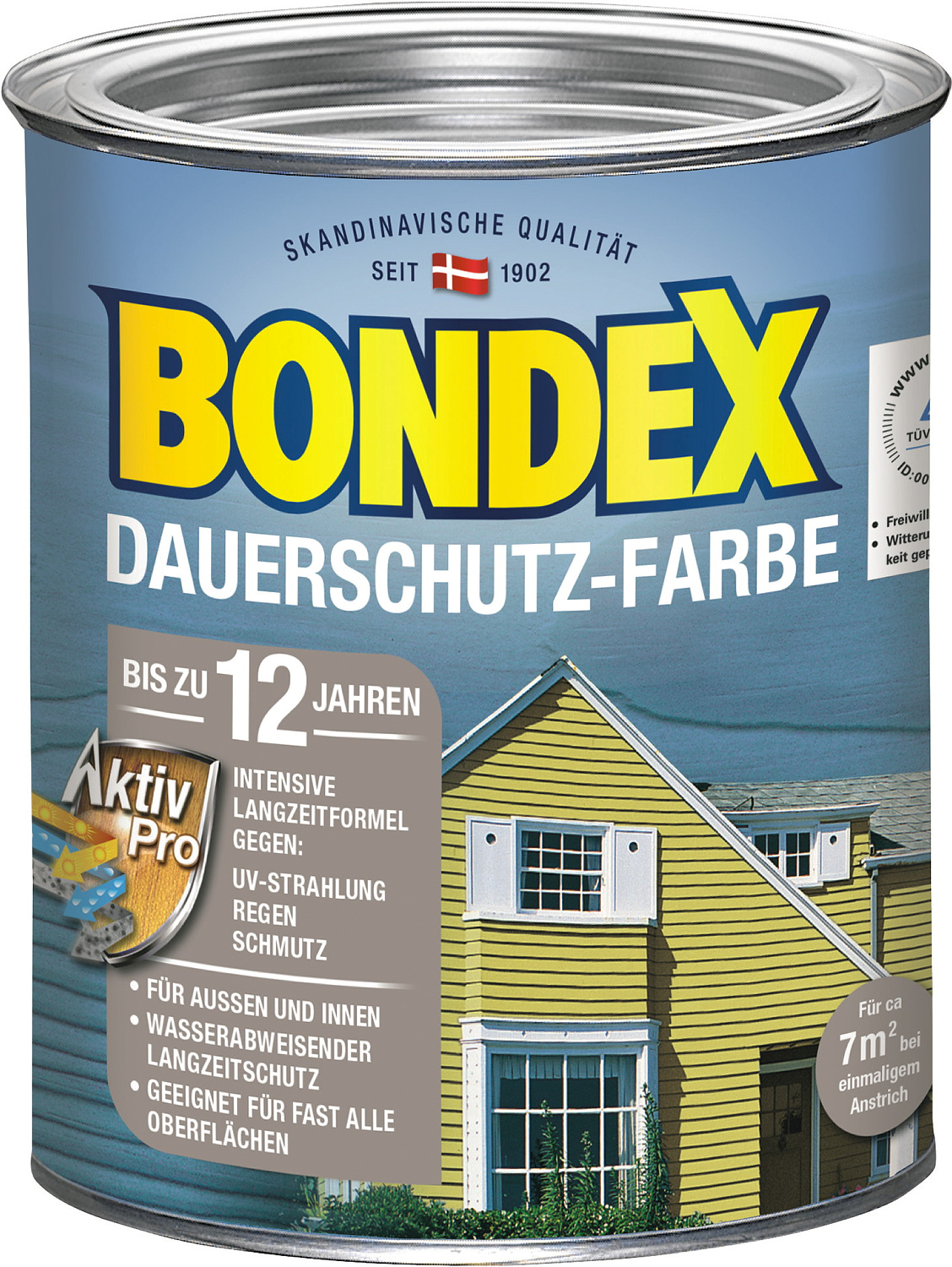 Bondex Dauerschutz-Farbe Granitgrau / Platinum 0,75l