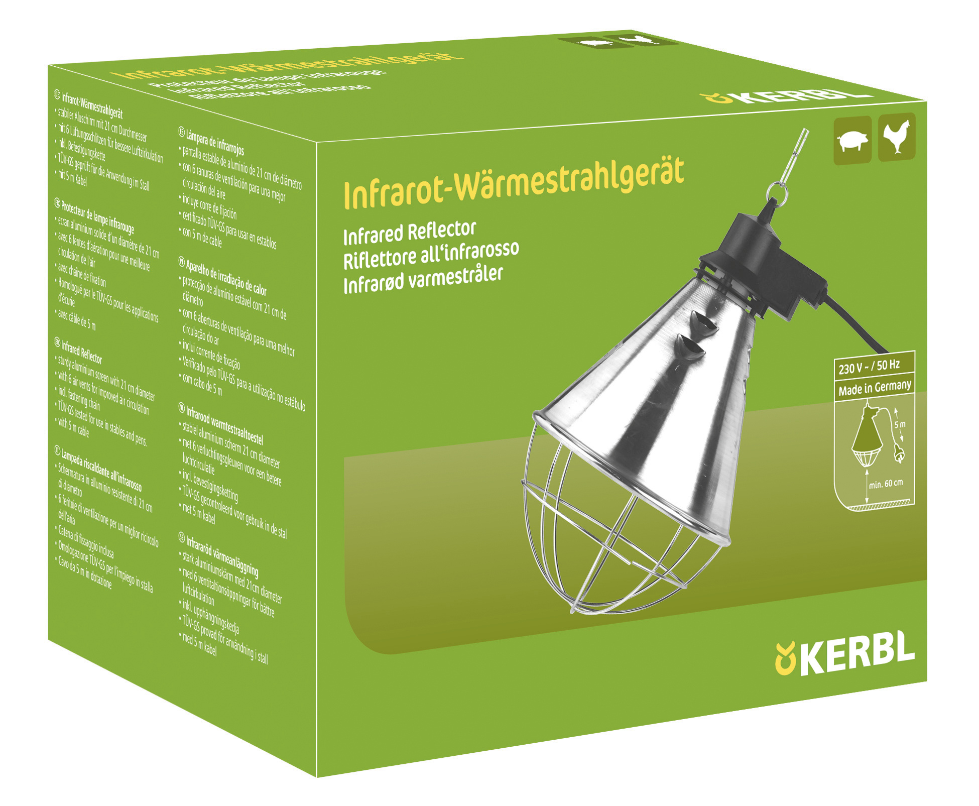 Kerbl Infrarot-Wärmestrahlg 5 m