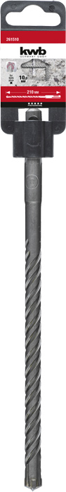 kwb CROSS-TIP Hammerbohrer, Spitze 4-schneidig, 210/150 mm, ø 10.0 mm, SDS Plus