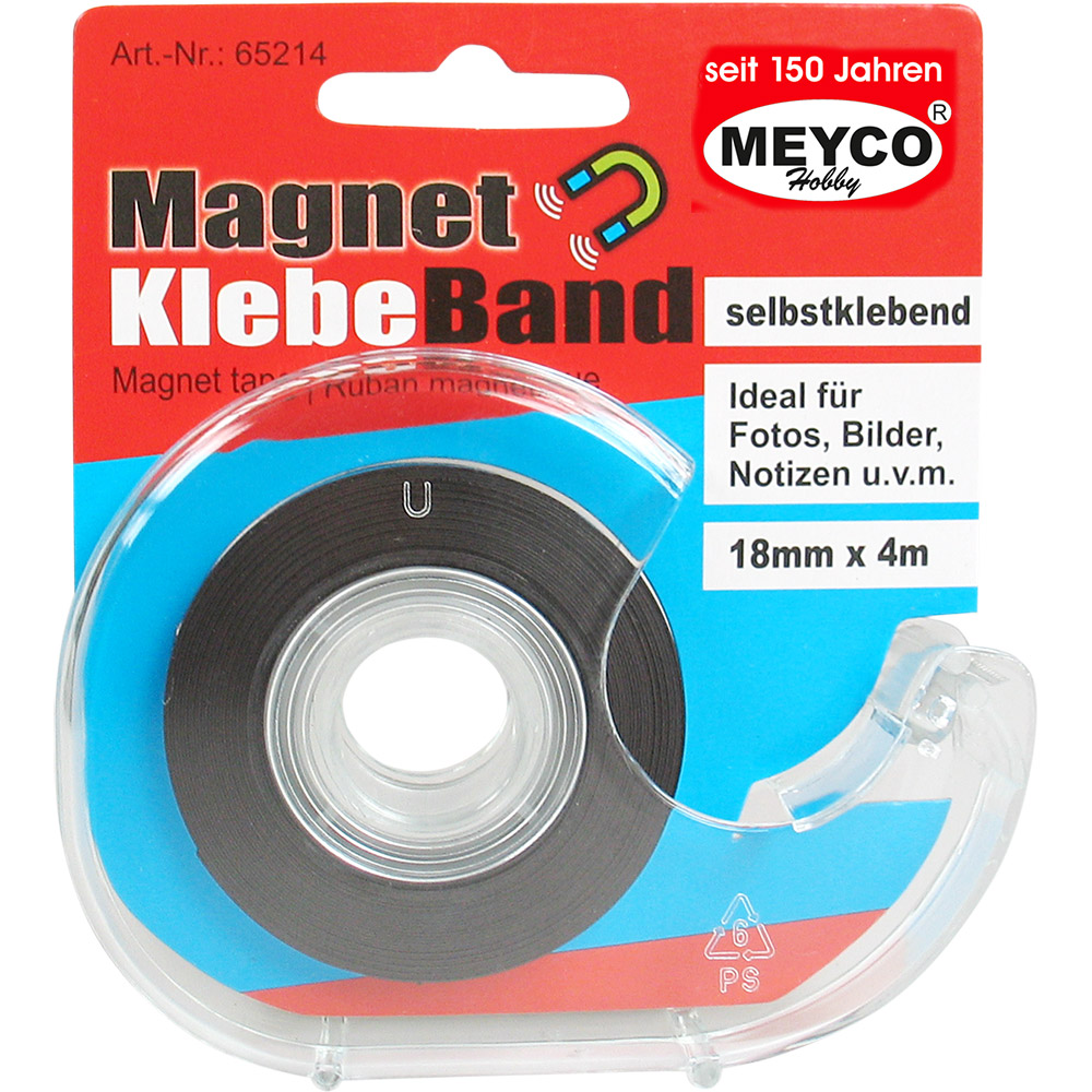 MEYCO® Hobby Magnetklebeband, selbstklebend, 18 mm x 4 m