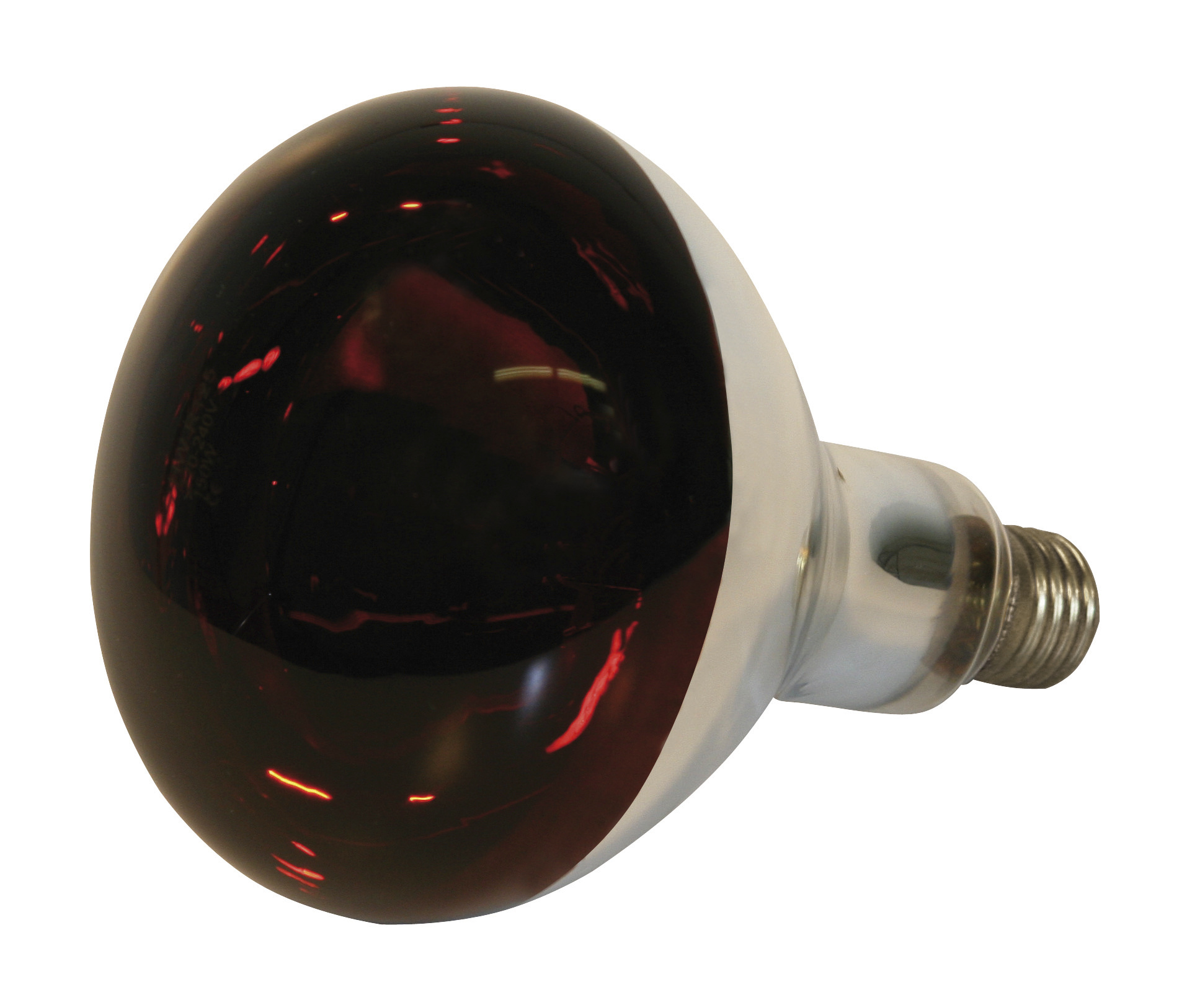 Hartglas-Infrarotlampe 250 W, rot