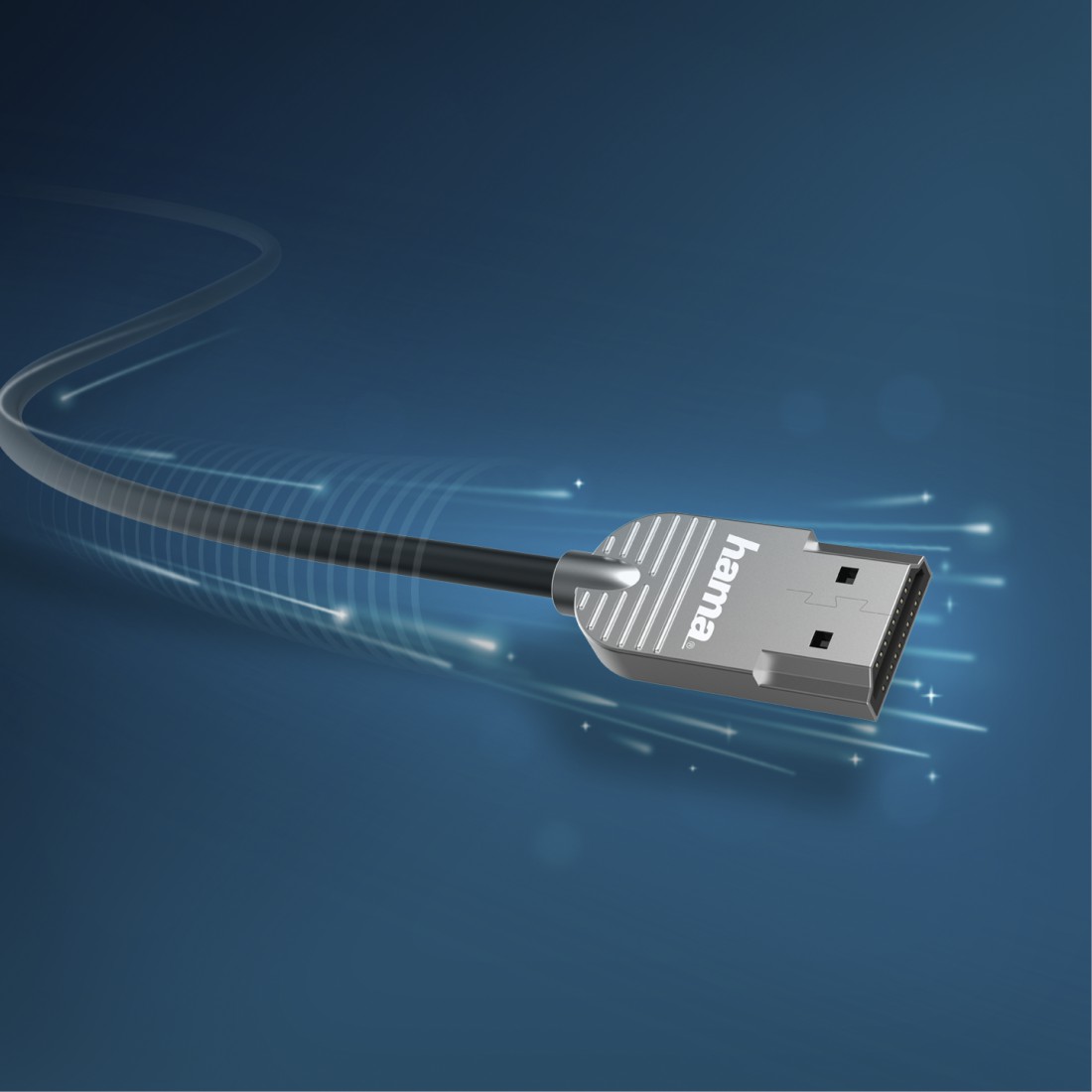 hama High Speed HDMI™-Kabel "Ultra-Slim", 4K, Stecker - Stecker, Ethernet, 2 m