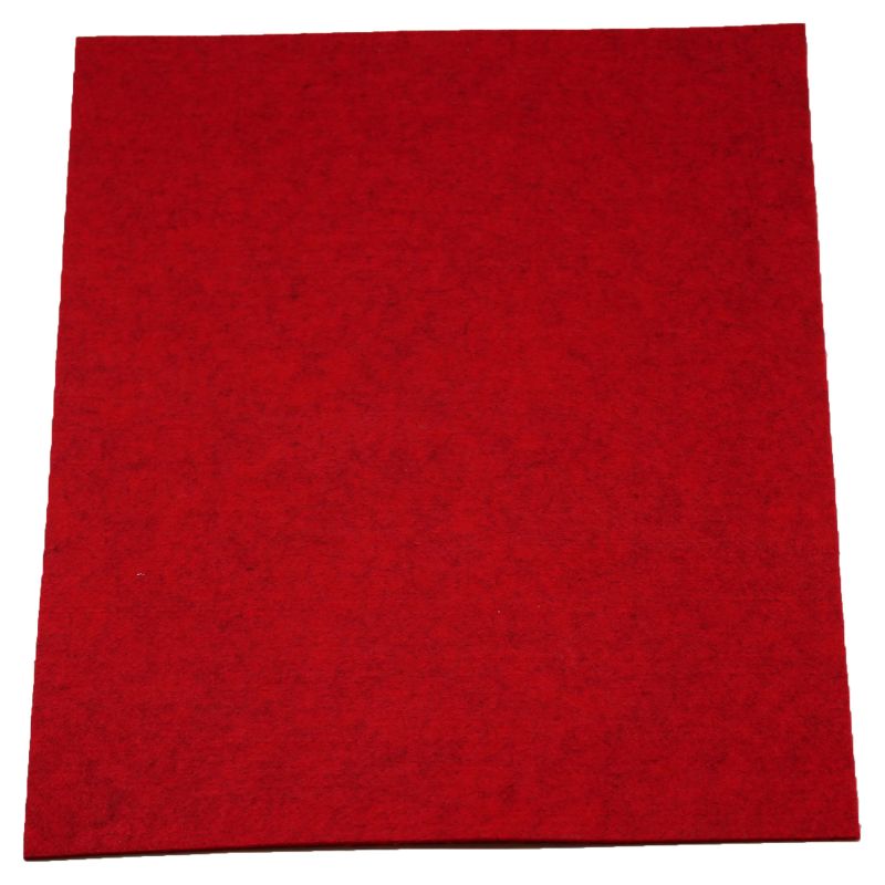 HobbyFun Bastelfilz, 375x500x3 mm, Rot Meliert