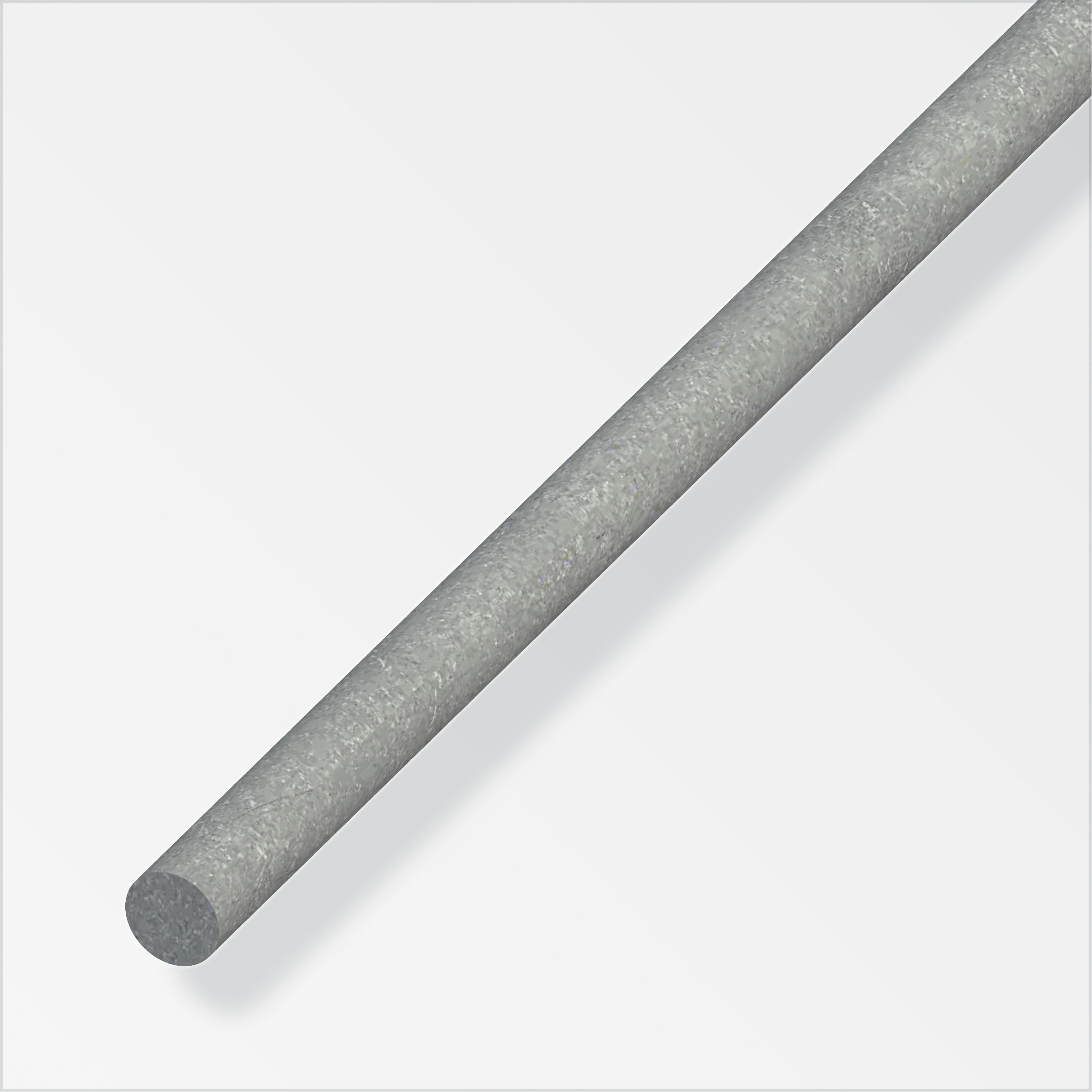 alfer® Rundstange Stahl gezogen, Stahlgrau 1 m,  4 mm