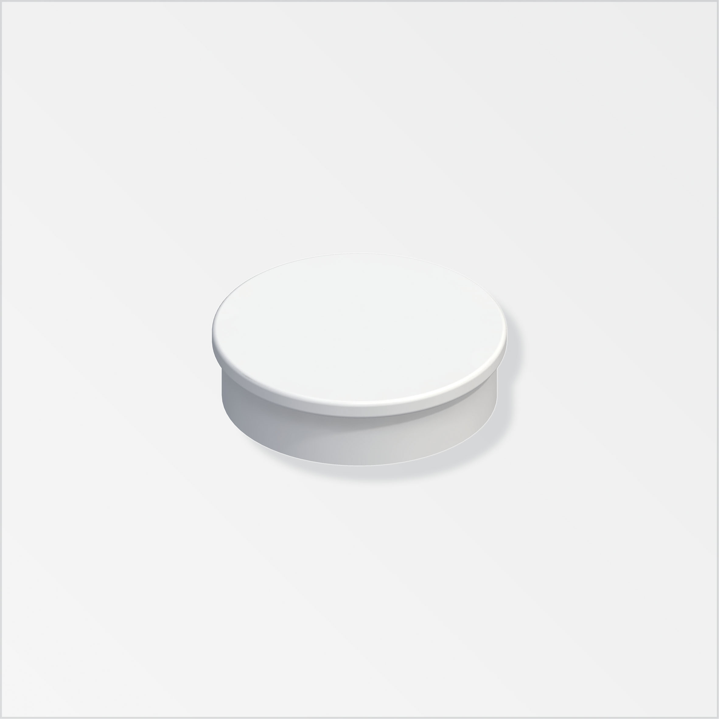 combitech® Magnet Hartferrit mit Kunststoffgehäuse, Weiß 30 mm
