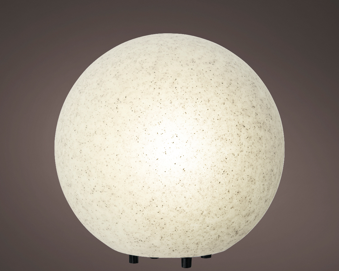 Lumineo Kugel Außenbeleuchtung, Grau, Ø 30 cm