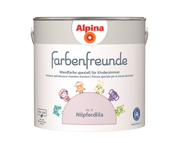 Alpina Farbenfreunde - Nr. 17 - Nilpferdlila 2,5 Liter, Matt