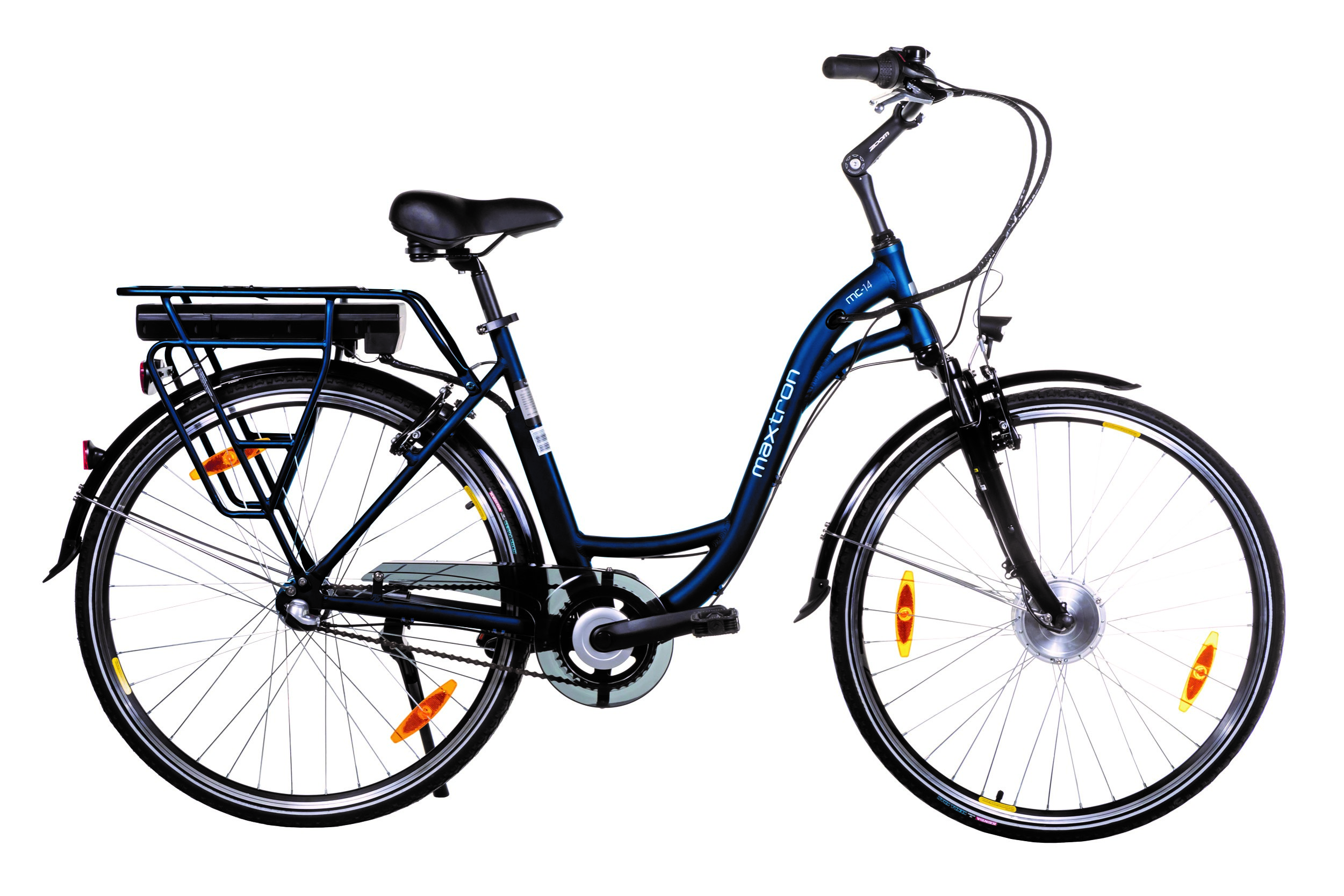 Maxtron MC-14 E-City-Bike 28 Zoll ALU blau 3 Gang Frontmotor 36V/360WH