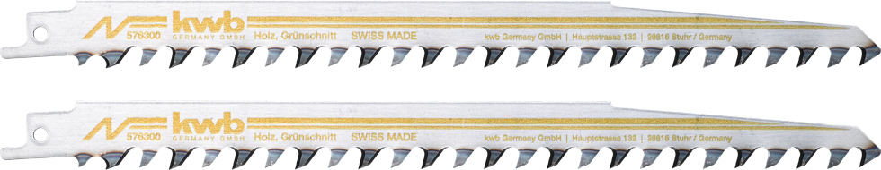 kwb Säbelsägeblätter 240/218 mm, für Holzbearbeitung, HCS, extra grob