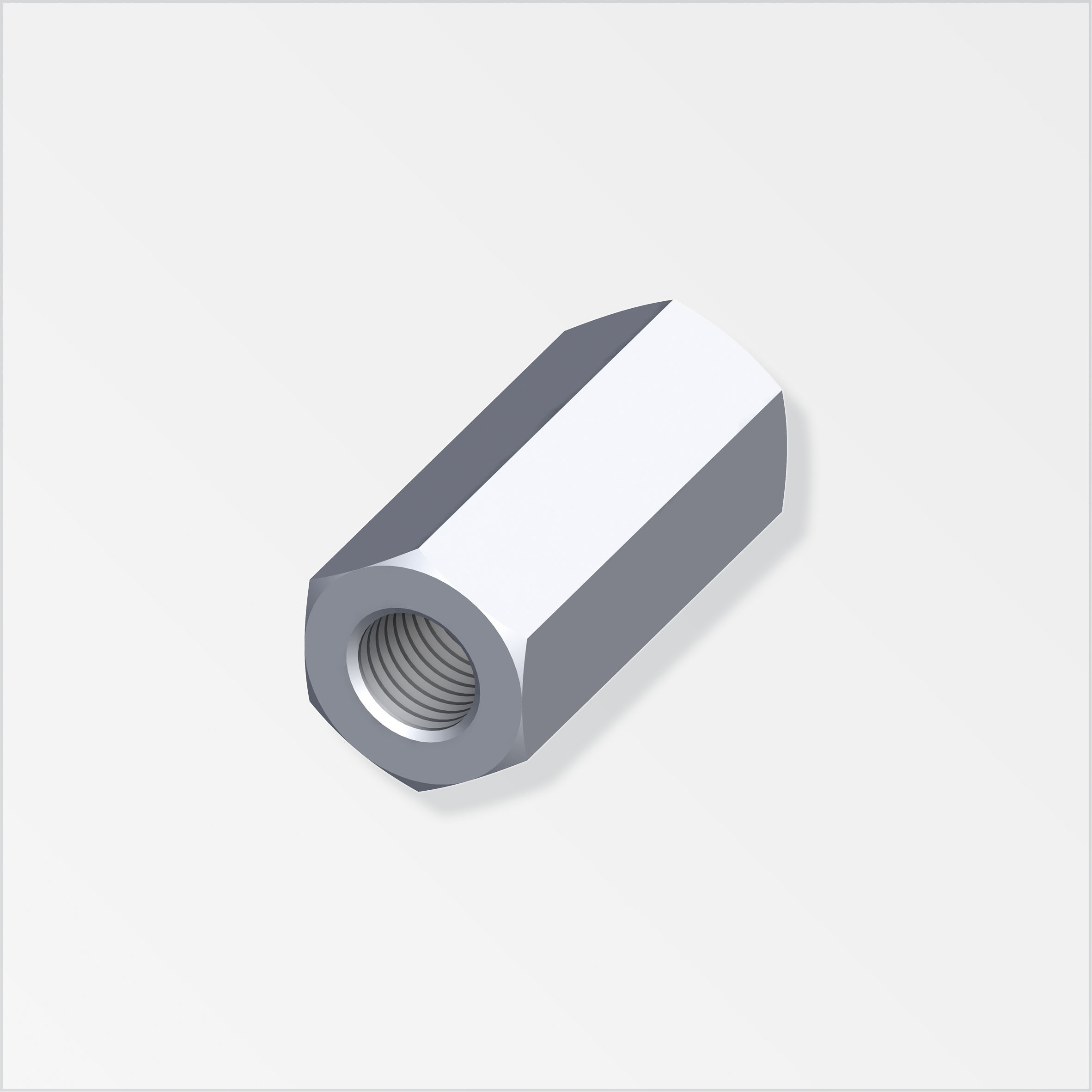 combitech® Sechskant-Verbindungsmuffe Stahl verzinkt, M6 × 30 mm, 4 Stück