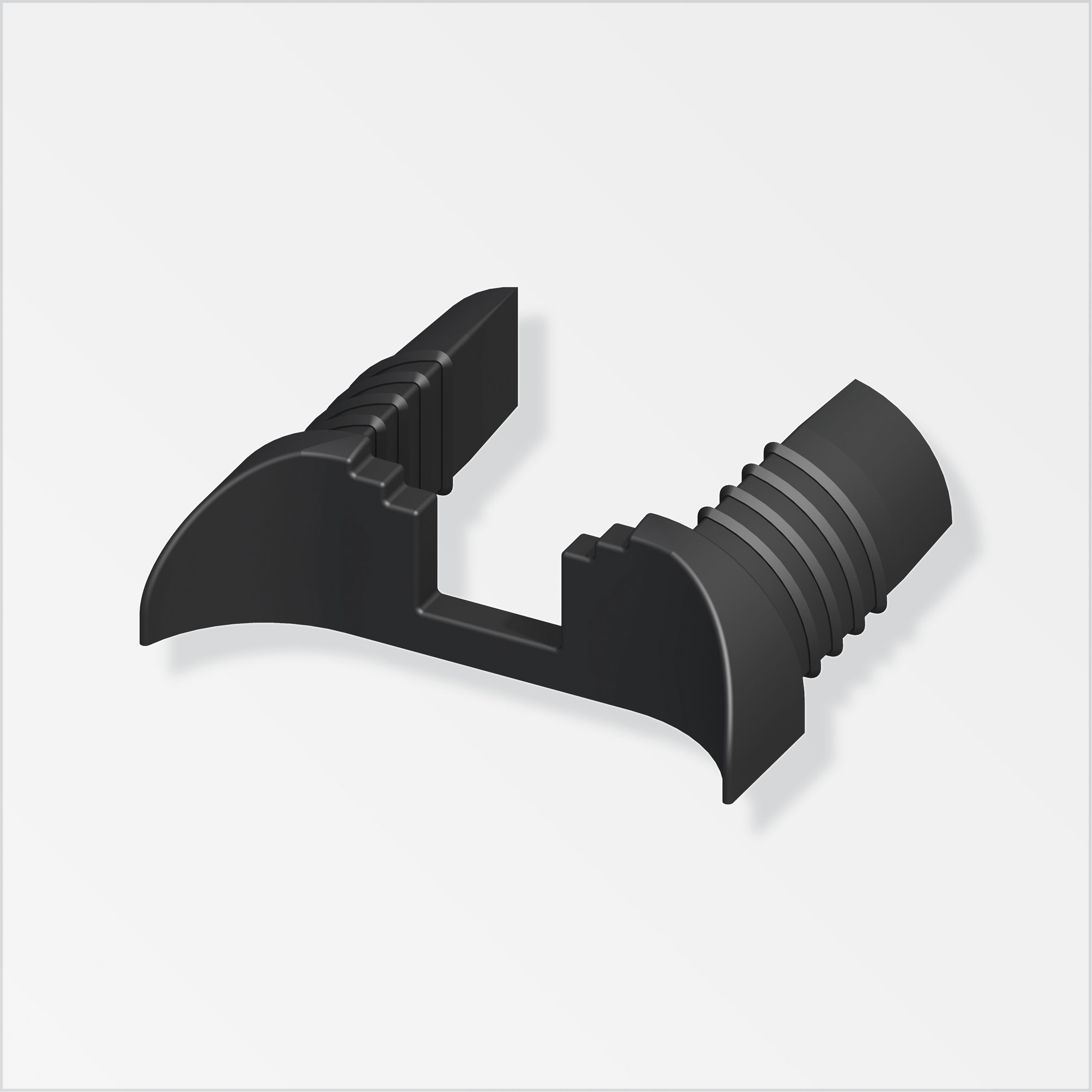 coaxis® Verbindindungskappe schmal, Kunststoff, Schwarz 35,5 × 11 × 9,5 mm