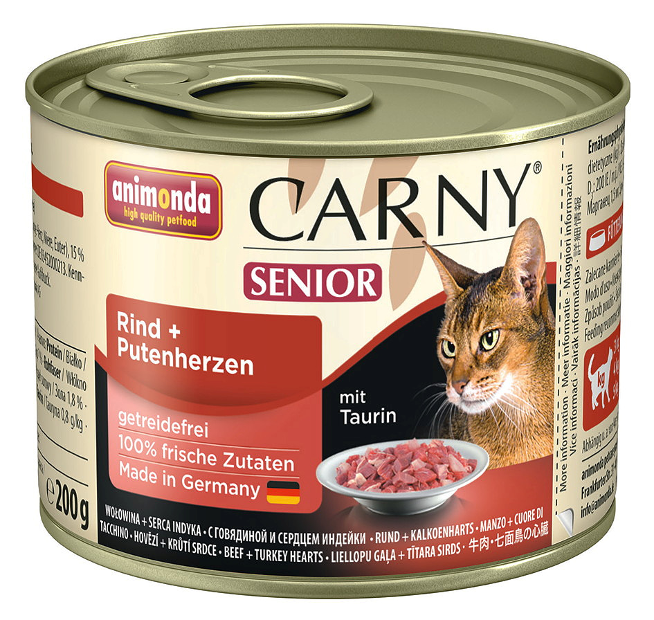 animonda Carny® Senior Rind + Putenherzen 200 g