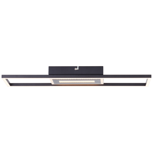 brelight LED-Deckenleuchte Besson 55 × 16 cm, 24 W, Schwarz