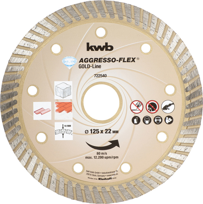 AGGRESSO-FLEX® Gold-Line DIAMANT Trennscheiben, ø 125 mm