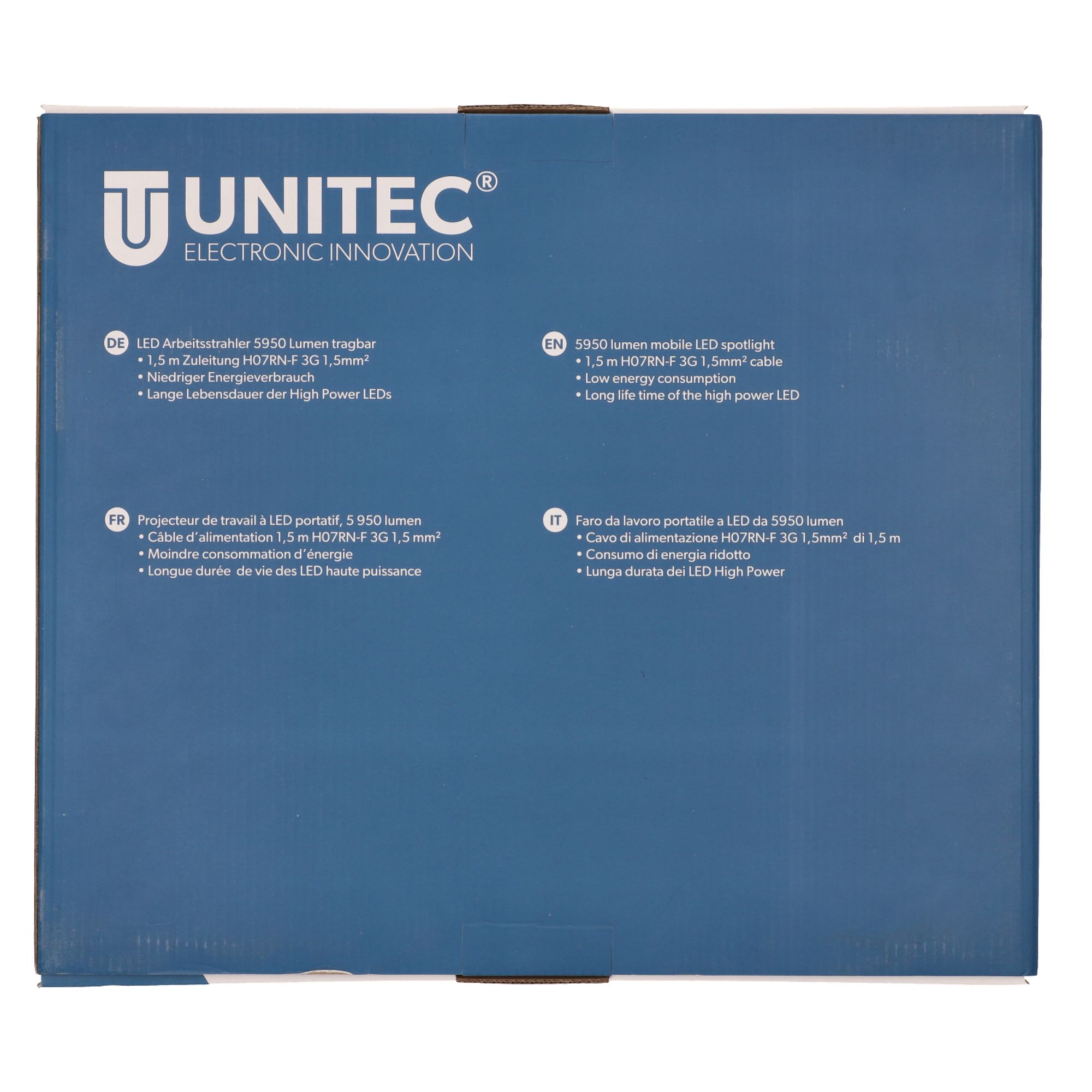 uniTEC LED-Arbeitsstrahler tragbar 55 W, 6000 K, 5950 lm, IP54