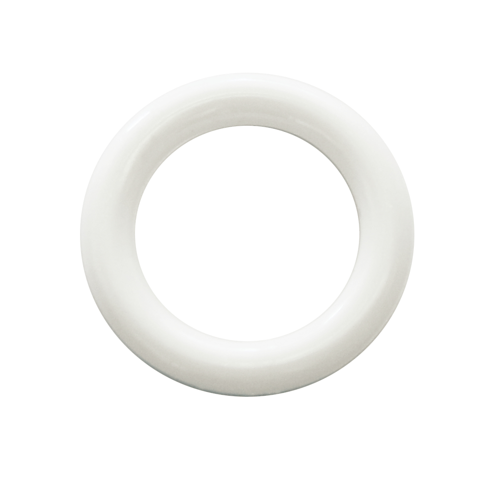 Gardinia® Kunststoff-Ringe, Annähring, Weiß, 30 Stück