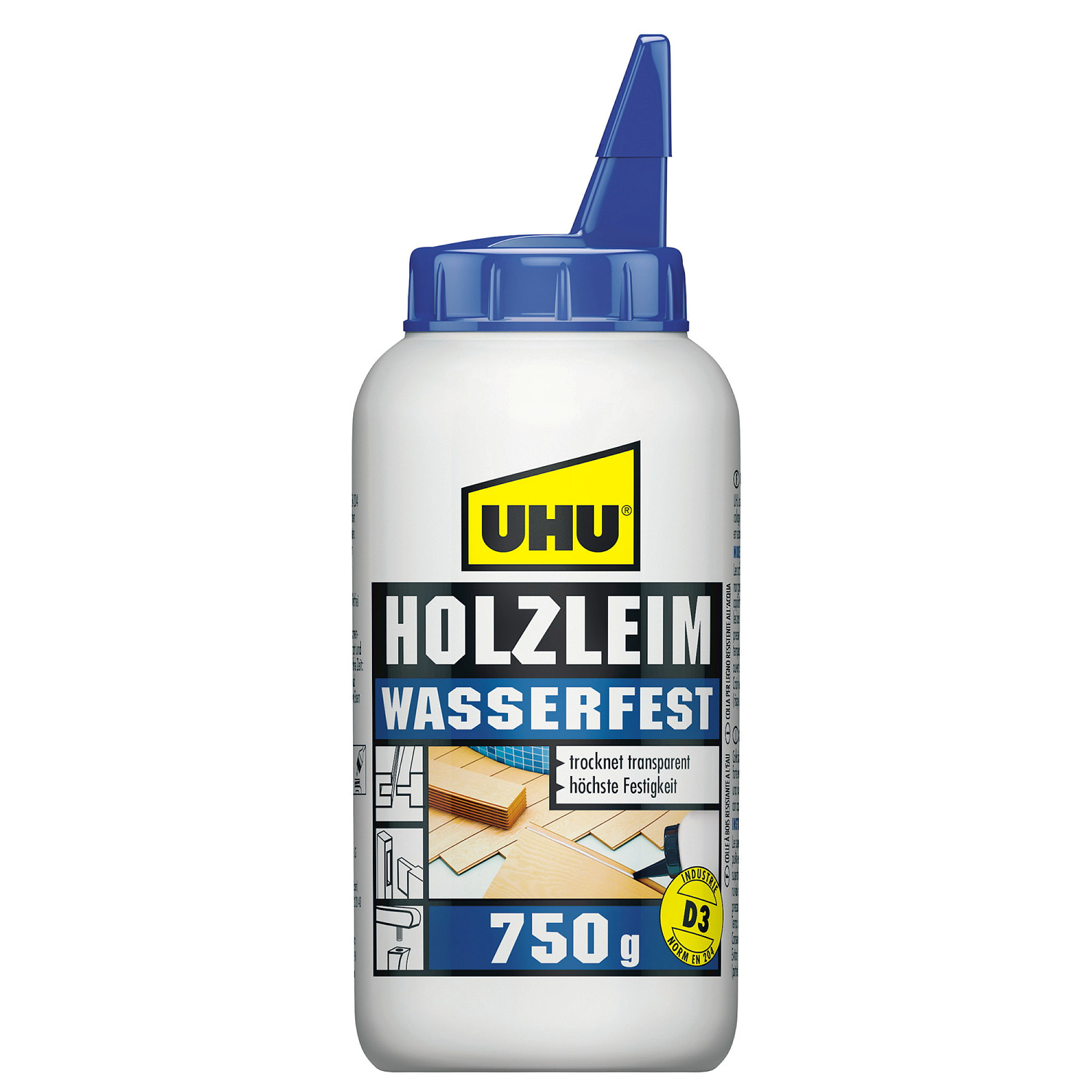 UHU® Holzleim D3 Wasserfest 750 g