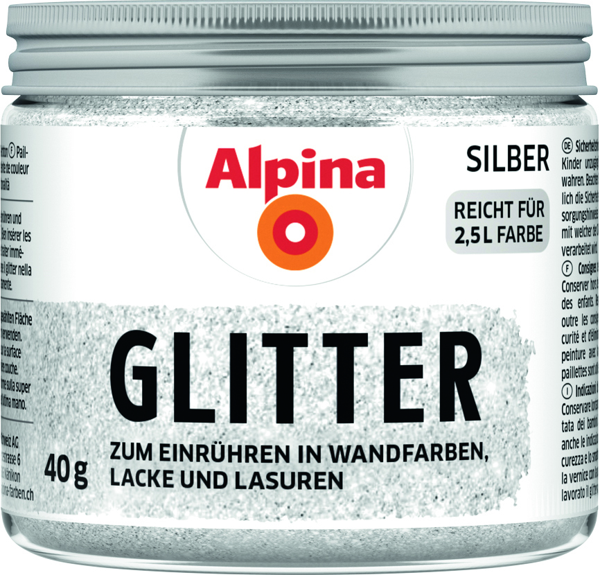 Alpina Glitter Silber 40 g