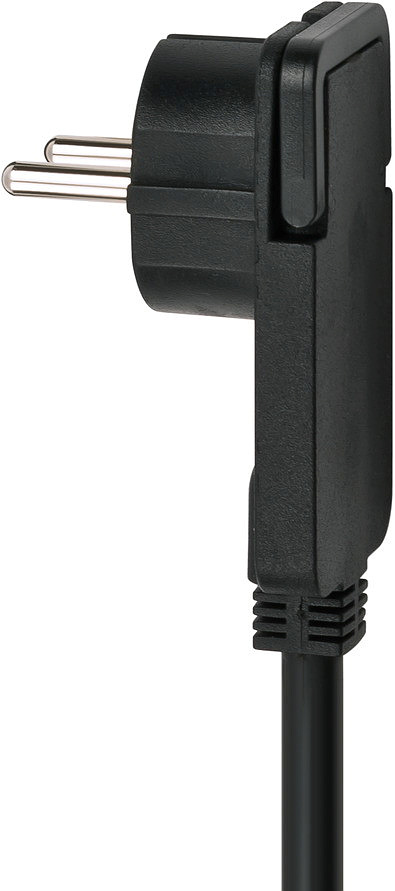 Brennenstuhl Comfort-Line Plus, Steckdosenleiste 4-fach (mit Flachstecker, Schalter, 2m Kabel und extra breite Abstände der Steckdosen) schwarz