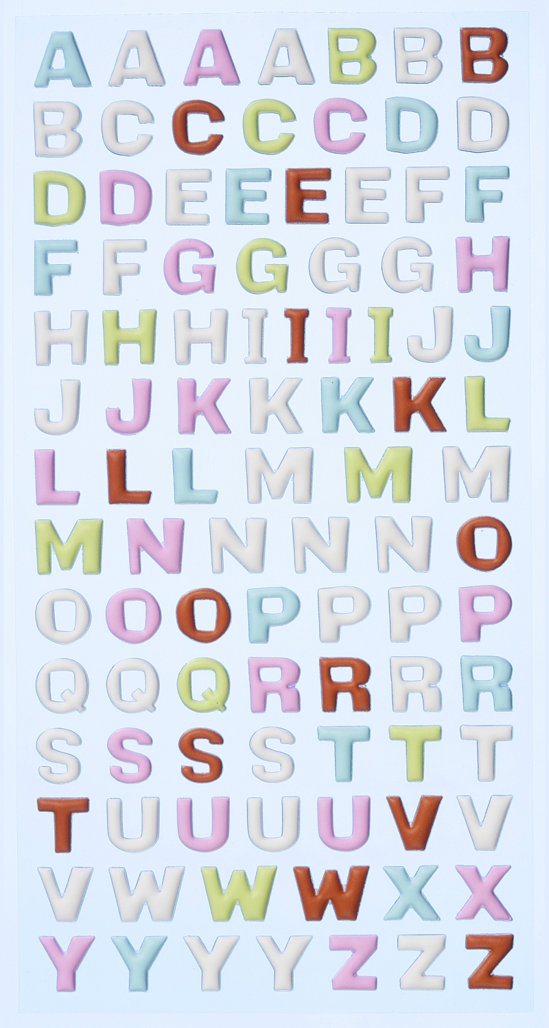 HobbyFun Softy Sticker Großbuchstaben