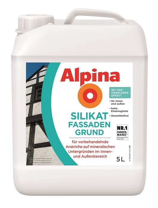 Alpina Silikat Fassadengrund - Transparent 5 Liter