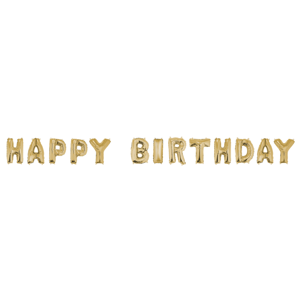 Rayher® Folienballons "HAPPY BIRTHDAY" Gold