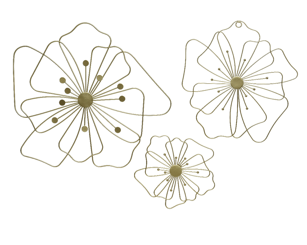 Decoris® Wandhänger Blume, 20,5 cm