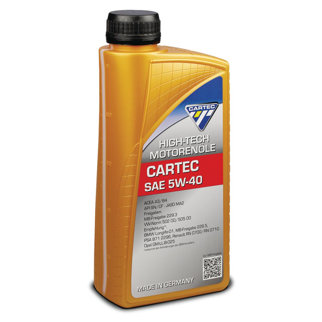 CARTEC Motoröl SAE 5W-40, 1 Liter