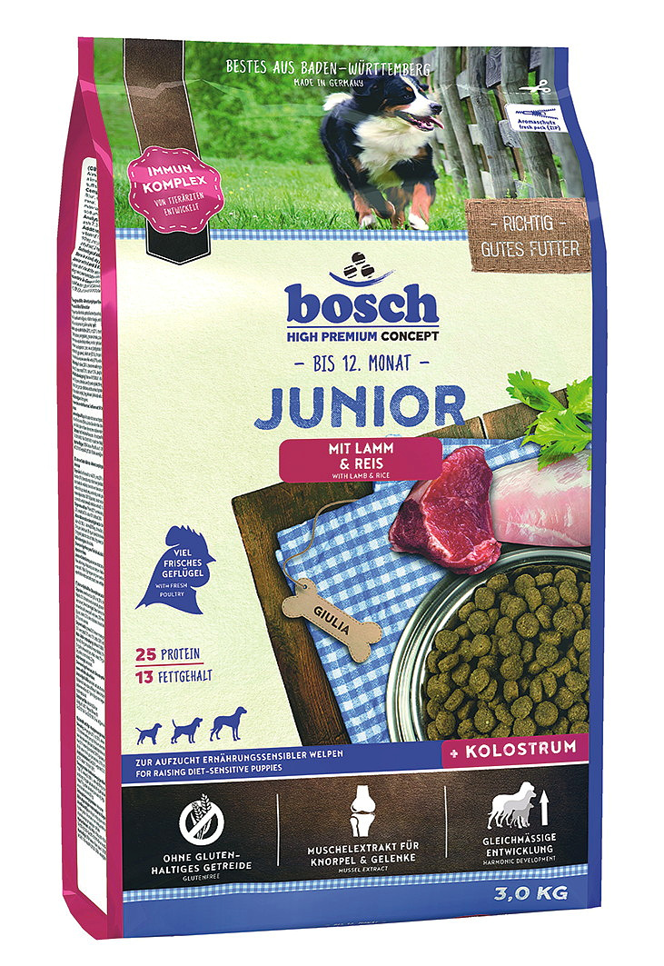 bosch Junior mit Lamm + Reis 3 kg