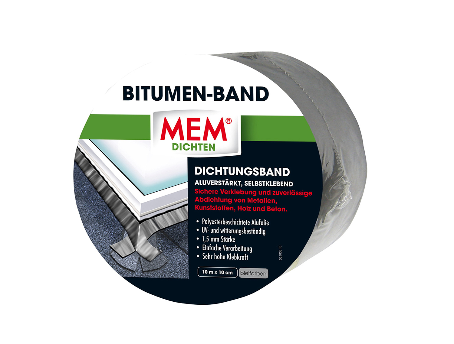 MEM® Bitumen-Band, 10 m x 10 cm, Blei