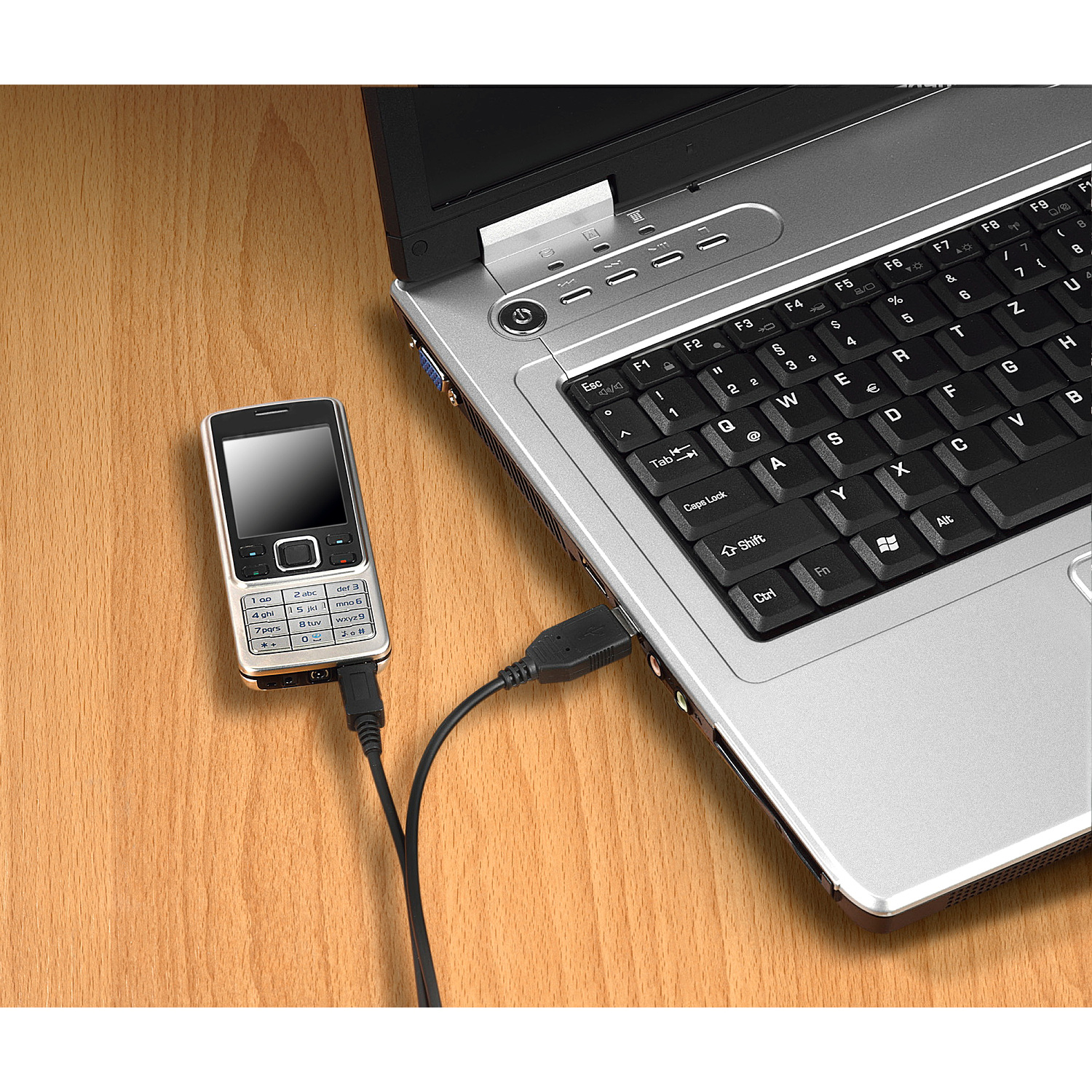 hama Lade-/Datenkabel Micro-USB, 1 m, Schwarz