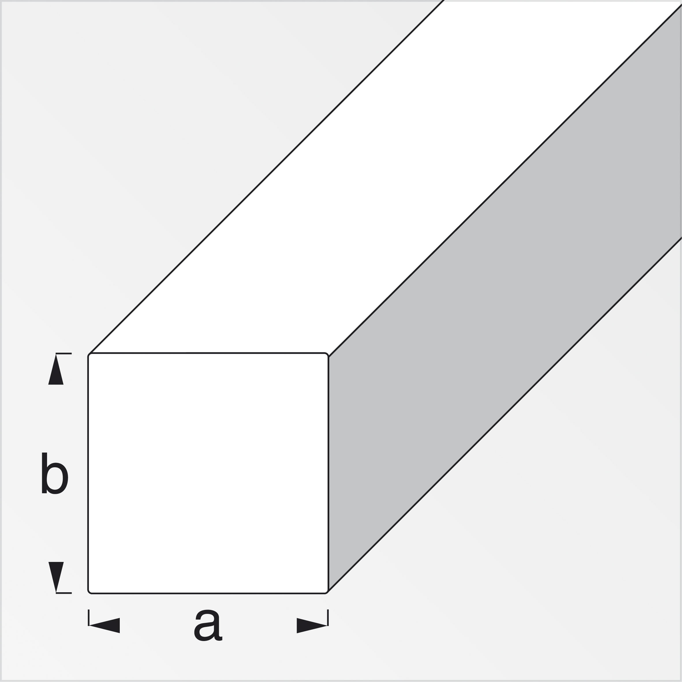 alfer® Vierkantstange Messing massiv 1 m, 9 × 9 mm