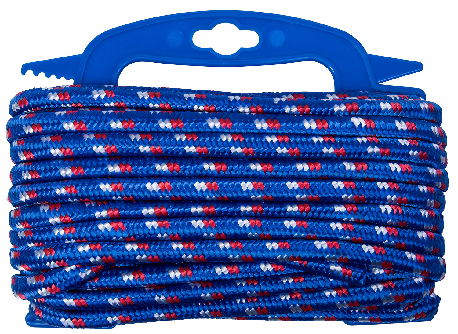 Connex Polypropylen-Seil 16-fach geflochten, max. 27,5 kg, Blau/Rot/Weiß ø 9,5 mm × 15 m
