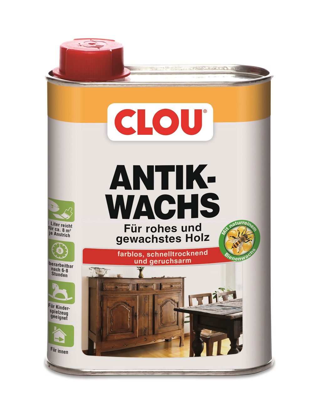 CLOU Antik-Wachs W2, 250 ml - Farblos