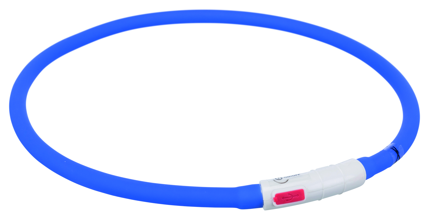 Flash Leuchtring USB 70 cm/ø 10 mm, XS–XL, royalblau
