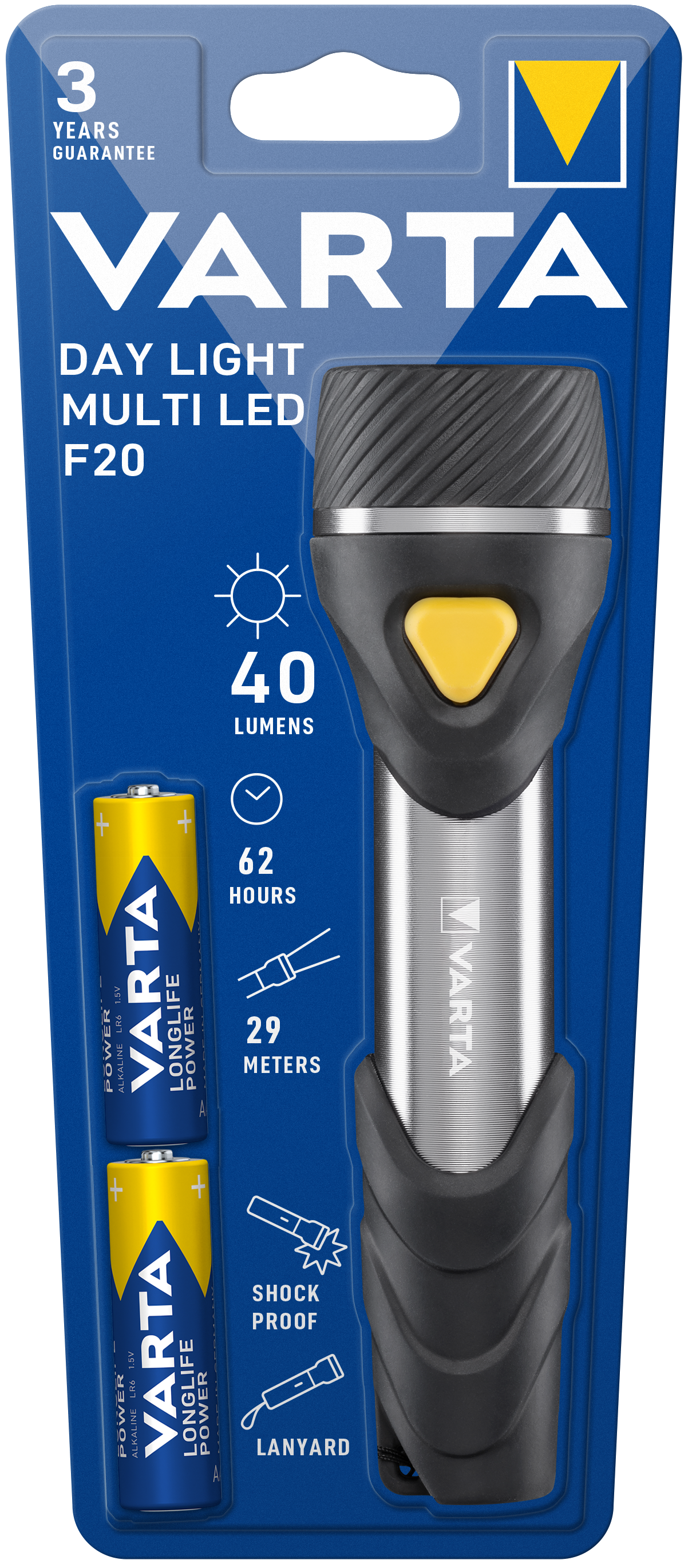 Varta Day Light Multi LED F20 Taschenlampe
