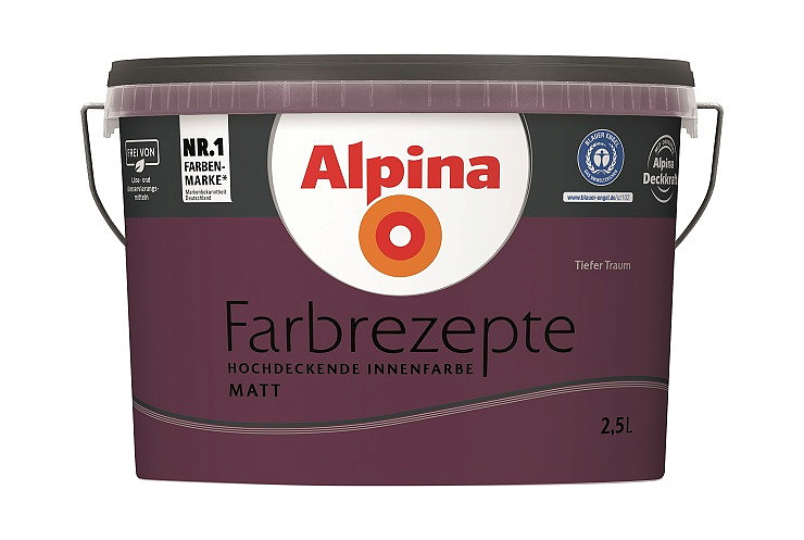 Alpina Farbrezepte - Tiefer Traum 2,5 Liter, matt