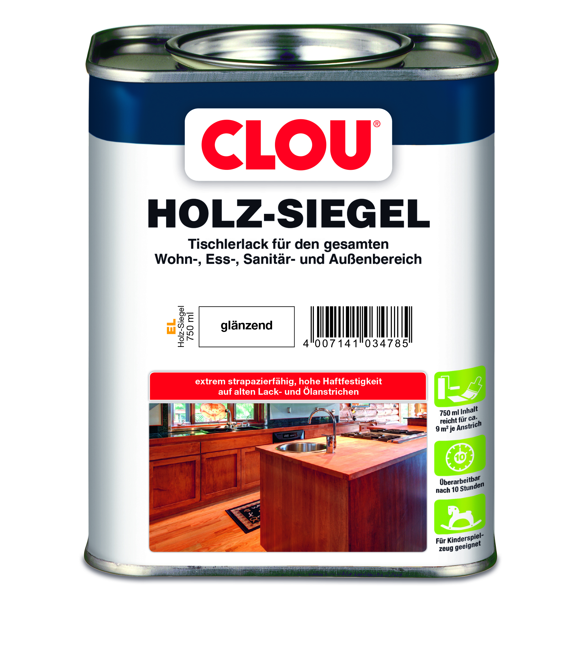 CLOU Holz-Siegel EL, 750 ml, glänzend