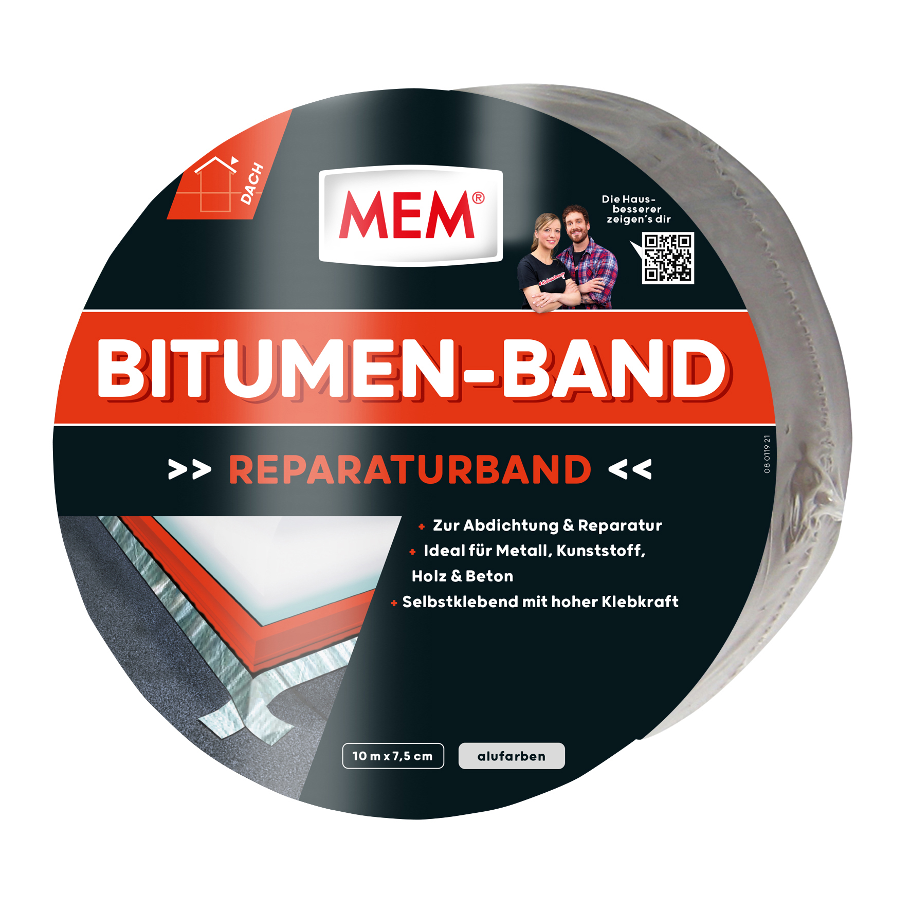 Bitumen-Band alu 7,5 cm x 10 m