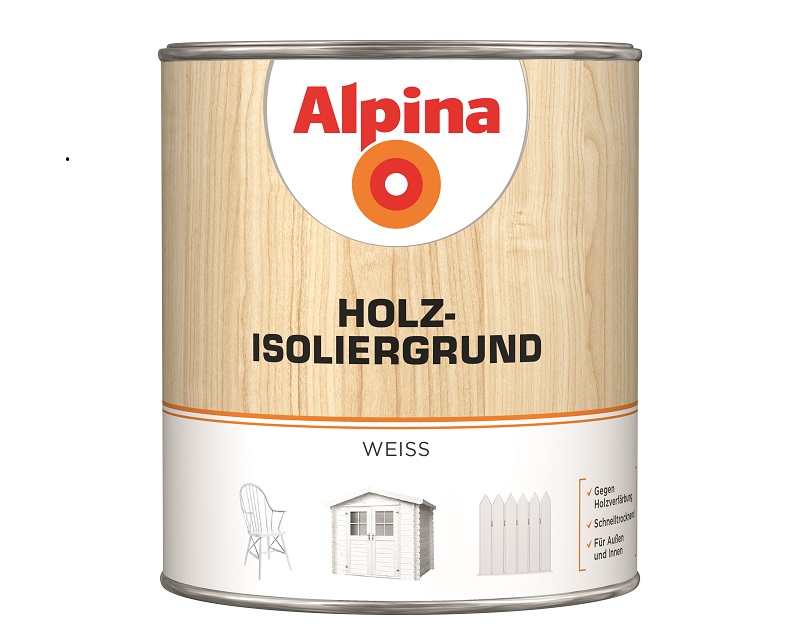 Alpina Holz-Isoliergrund - Weiß 2 Liter