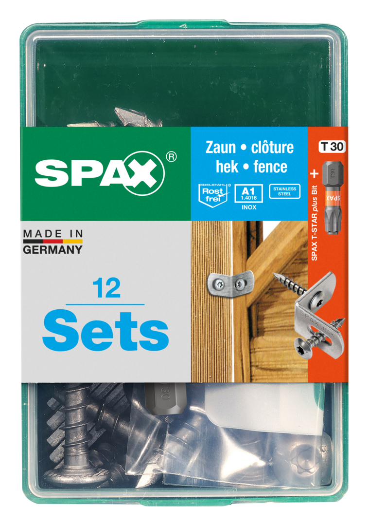 SPAX® Zaunverbinder Flachrundkopf T-STAR plus® Vollgewinde 7x35 mm 36 Stück