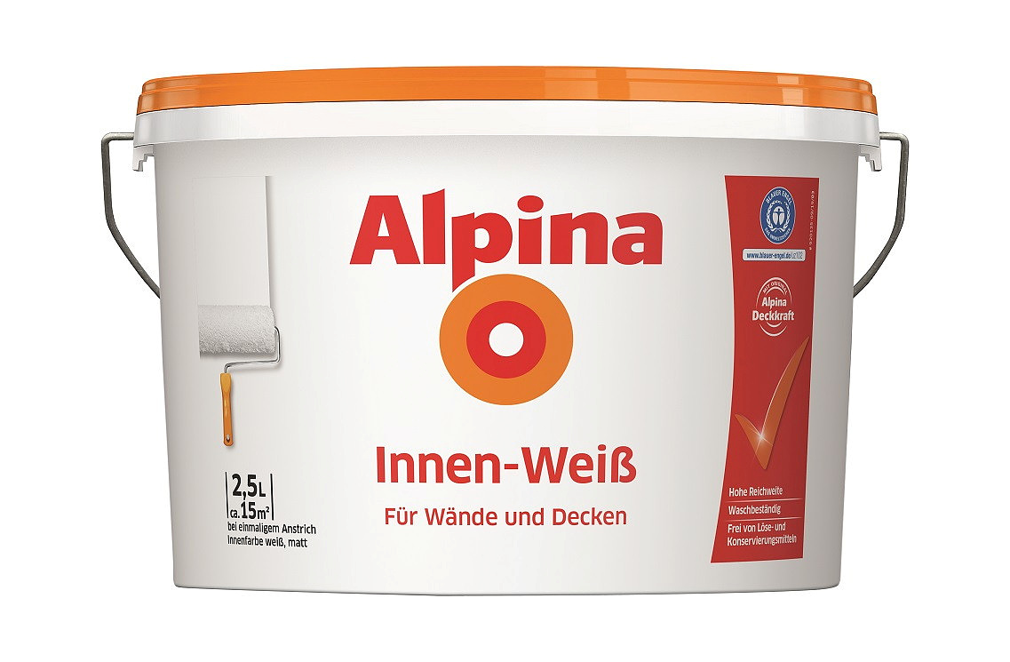Alpina Innen-Weiß 2,5 Liter, matt