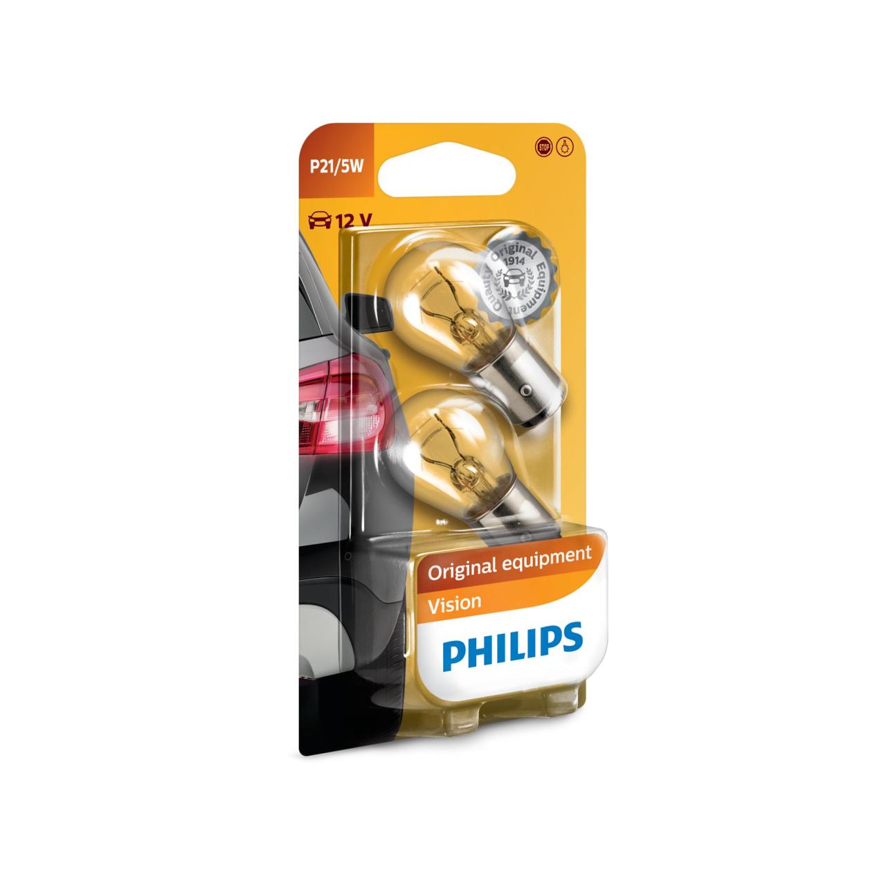 PHILIPS Vision Kugellampe P21/5W