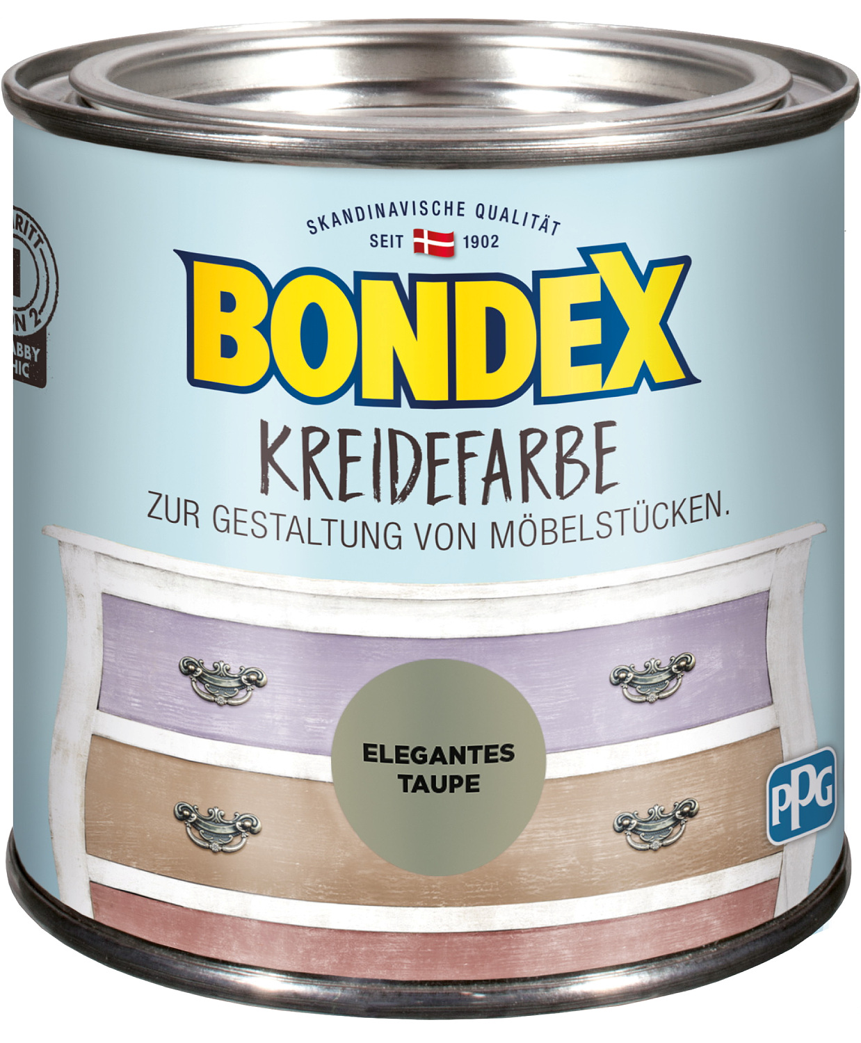 Bondex Kreidefarbe Elegantes Taupe 0,5l